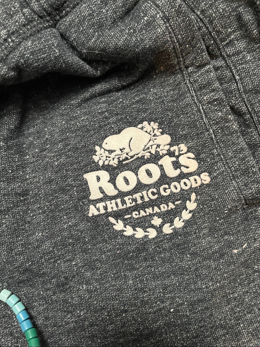 Roots Women's Charcoal Heather Athletic Shorts - Picture 3 of 6